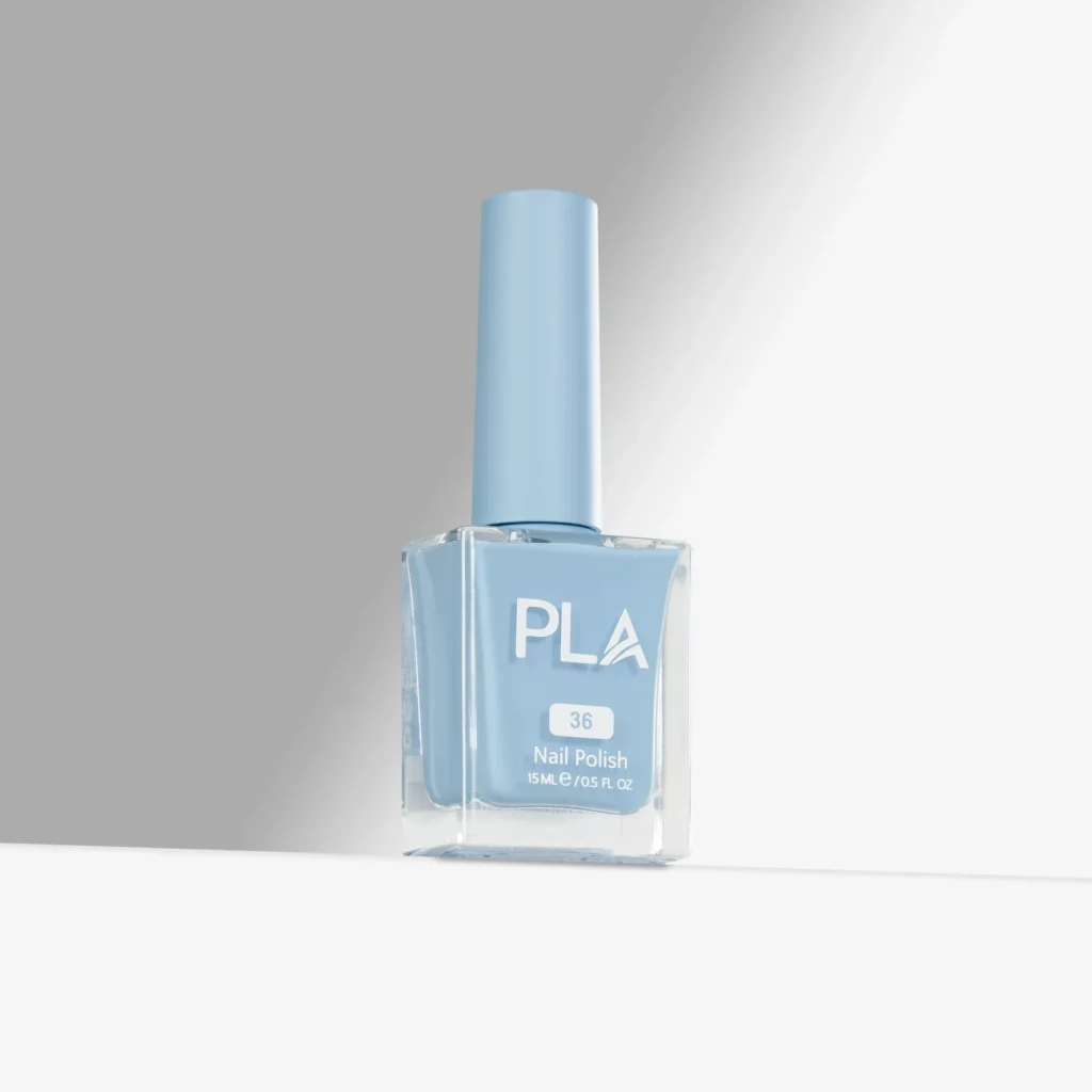 lac de unghii albastru pastel Somebudy to Love - 36, oja clasica profesionala, PLA 11-Free, pentru manichiuri si pedichiuri clasice rezistente, finish glossy