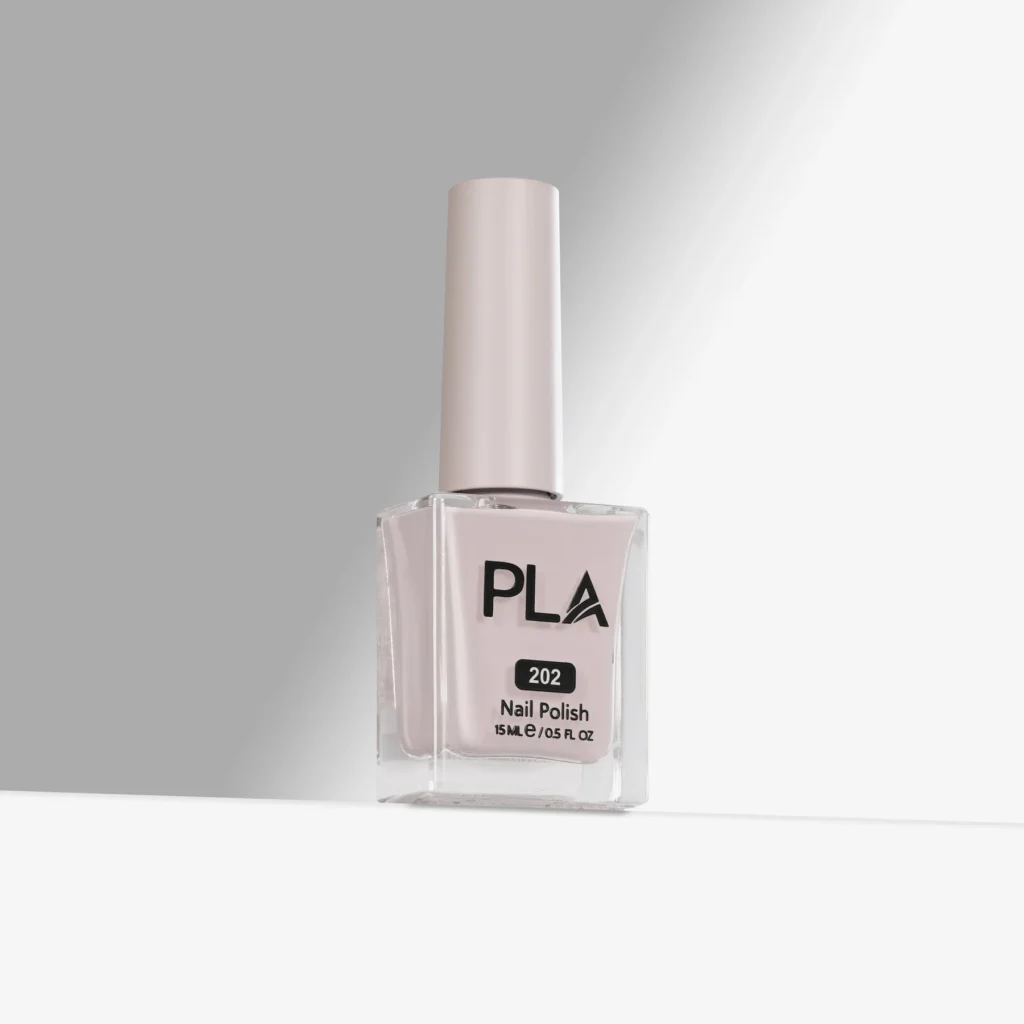 lac de unghii bej translucid Sheer Joy - 202 PLA Nails, oja clasica rezistenta, formula 11 free. pentru manichiuri si pedichiuri clasice