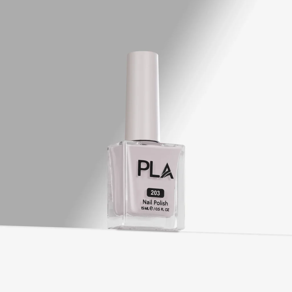 lac de unghii nude Sun-Kissed - 203 PLA Nails, oja clasica rezistenta, finish lucios, formula 11 free, pentru manichiura si pedichiura clasica