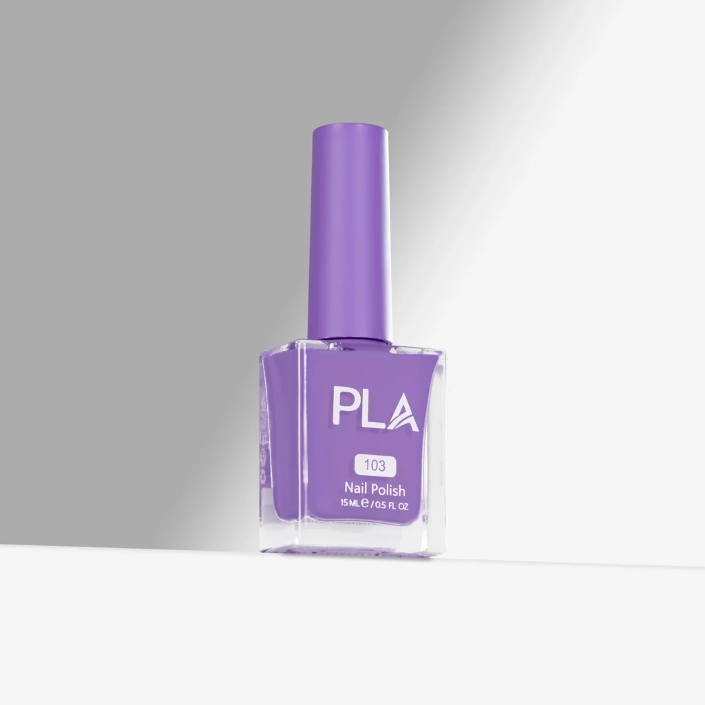 lac de unghii mov lavanda PLA profesional cu finifh glossy, rezistent si o formula curata