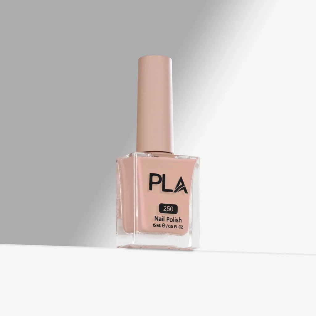 lac de unghii nude bej cald Let That Mango - 250 PLA Nails, 11 Free, oja clasica rezistenta, finish lucios