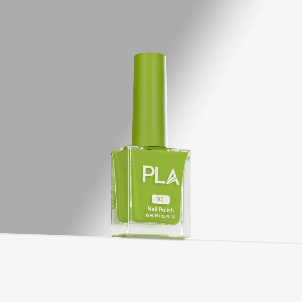 lac de unghii verde lime Luxor Love - 95 PLA, oja clasica profesionala rezistenta, cu formula curata 11 free, finish lucios, pentru pedichiura si manichiura clasica cu uscare la aer