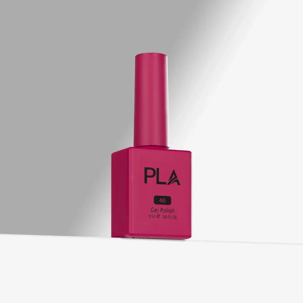 Oja Semieprmanenta Chew Like You Have a Secret 46 PLA Nails rosu roze sau purpuriu, este o oja rezistenta cu formula curata 11 Free si se aplica chiar si peste gel