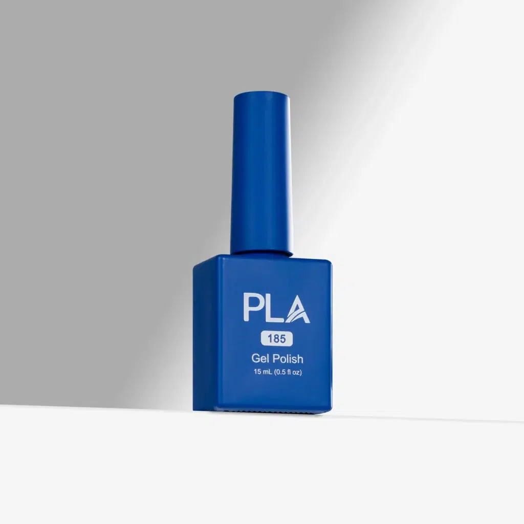 oja semipermanenta albastru Spill the Tea - 185 PLA Nails rezistenta, profesionala, cu finish lucios si pigment intens