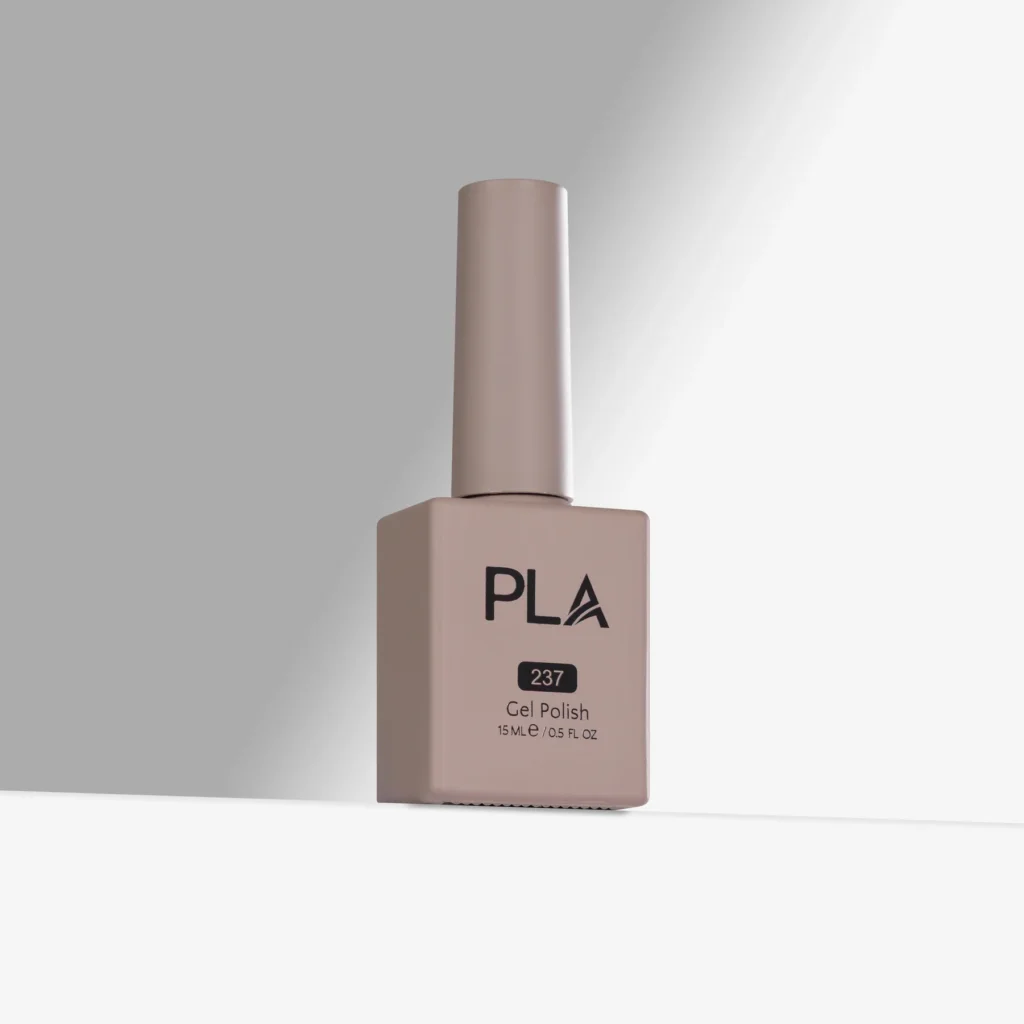 oja semipermanenta gri Eye Candy - 237 PLA Nails este rezistenta, cu pigment intens, formula curata 11-free si uscare rapida in lampa uv