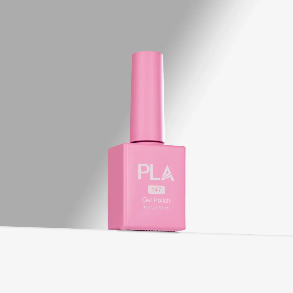 oja semipermanenta roz deschis Hustle, Rest, Repeat - 147 PLA, rezistenta, profesionala, cu formula curata 11-free siideala pentru aplicare peste manichiuri cu baza rubber sau gel