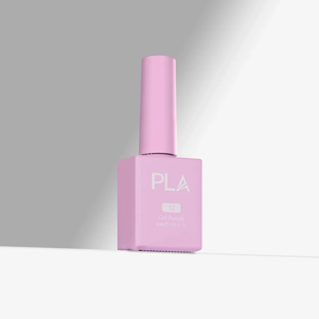 oja semipermanenta roz mov pastel Flower Power - 10 PLA Nails este rezistenta, cu pigmet intens, finish lucios si formula curata