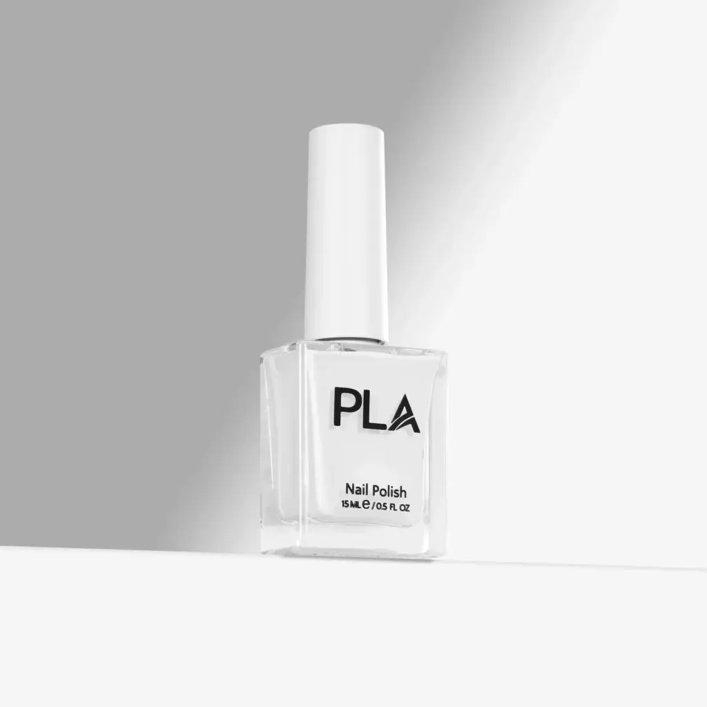 lac de unghii french white PLA alba, oja alba rezistenta, calitativa